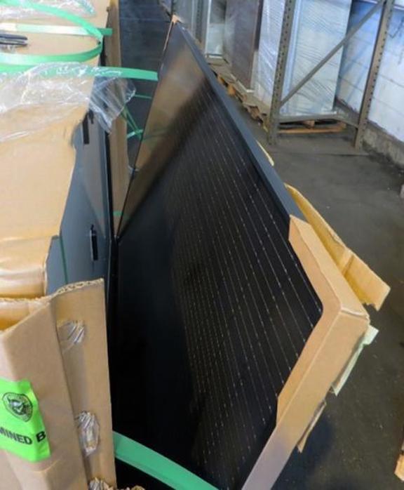 CBP officers seized a shipment of 1,000 counterfeit solar panels from China destined to Denver.
