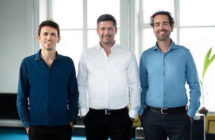 3YOURMIND CEOs and co-founders Aleksander Ciszek and Stephan Kühr with Bas de Jong, new COO