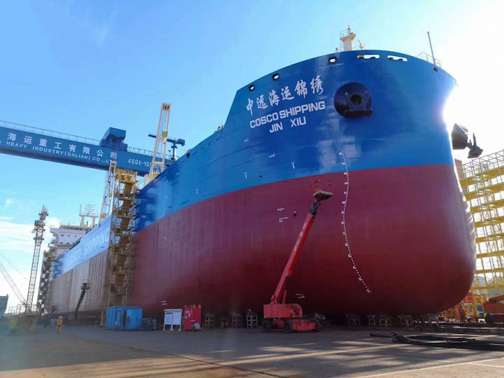 COSCO ship fitted with Thordon’s COMPAC propeller shaft bearing system 