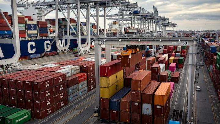 The Port of Savannah moved more than 350,000 twenty-foot equivalent container units in December. Nine of the Georgia Ports Authority's 10 busiest months were in 2018.
