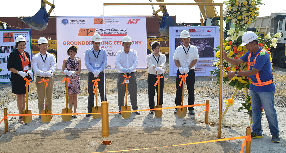 From left:  Socorro Z. Niro, TDG Chief Finance Officer; Rashid Alexander H. Delgado, Transnational Diversified Corp. President; Atty. Lirene Mora-Suarez, ICTSI Corporate Legal Services Officer; Christian R. Gonzalez, ICTSI Vice President and Head of the Asia Pacific region; Dan C. Florentino, TDG Chief Operating Officer; Carmela N. Rodriguez, LGICT General Manager; and Shuji Harada, NCT Philippines President. 