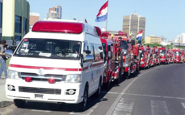Vehicles arrive in Paraguay