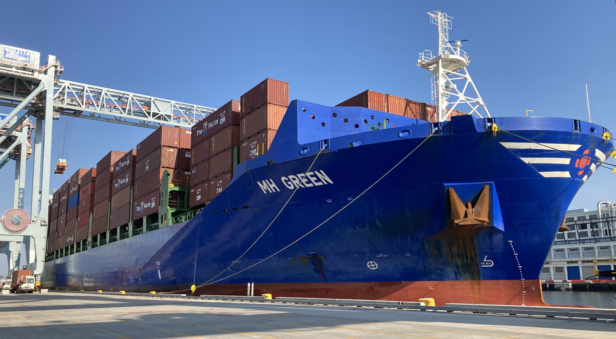 In May, ZIM Integrated Shipping Services Ltd.’s MH Green calls Conley Container Terminal, inaugurating biweekly service connecting key ports of China and Vietnam with the Port of Boston.
