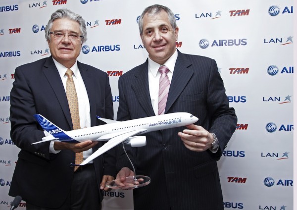 Rafael Alonso, President Airbus Latin America, Roberto Alvo, COO LATAM Airlines Group