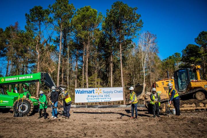 Walmart started construction on its nearly 3-million-square-foot distribution center in Dorchester County, S.C
