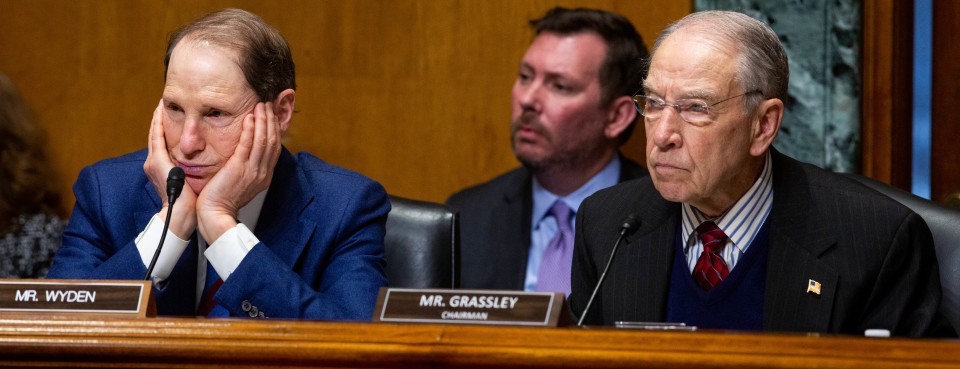 Senators Chuck Grassley and Ron Wyden, the top Republican and Democrat on the Senate Finance Committee