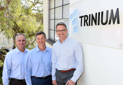  (L to R) Photo of Trinium Technologies’ Dennis Lane, Barry Assadi and Michael Thomas