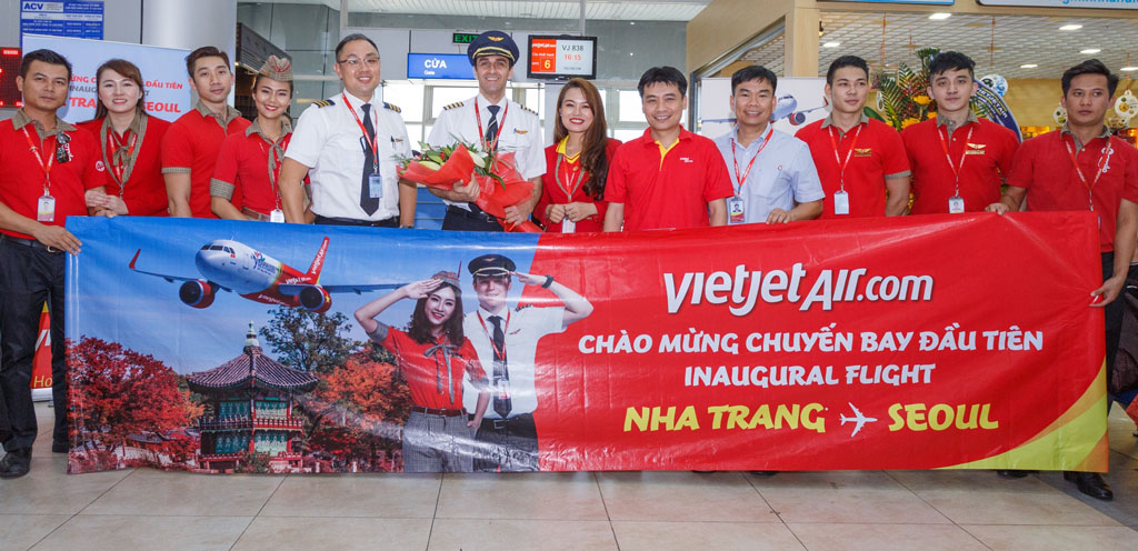 Vietjet celebrated the inauguration of its Nha Trang – Seoul route launch at the Cam Ranh International Airport