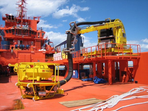 Framo TransRec System placed on the deck of a supply ship