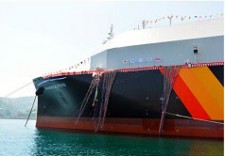 Mitsubishi Shipbuilding Holds Christening Ceremony for Diamond Gas Orchid, Next-Generation LNG Carrier