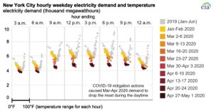 Daytime electricity demand in New York City most affected by COVID-19 mitigation actions