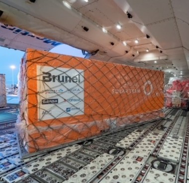  Air France KLM Martinair Cargo transports Brunel Solar Team’s car