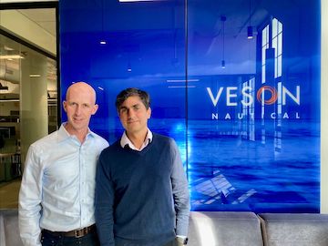 Left to right: Veson Nautical's President and COO, Sean Riley, with Co-founder and CEO, John Veson.