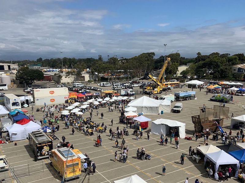 A bird’s eye view of the opening of the 8th Annual Banana Festival 