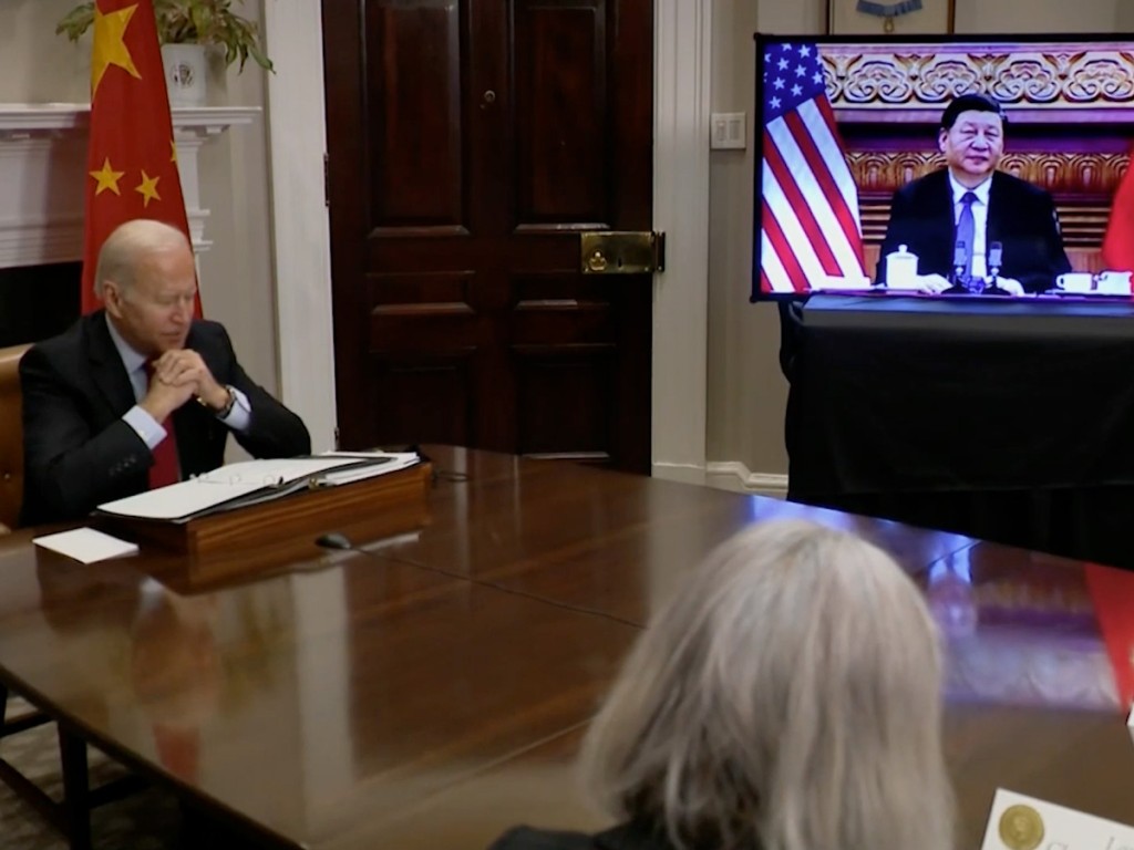 Virtual first face-to-face summit between Joe Biden and Xi Jinping