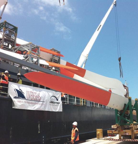 BNSF Logistics and Overseas Logistica from Brazil co-invest on a wind blades shipment.