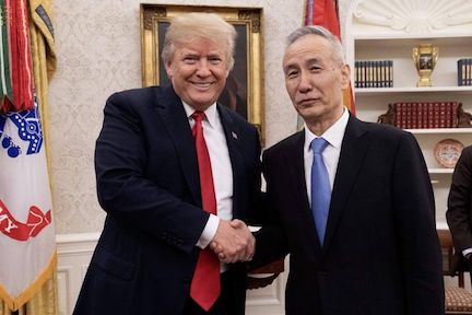 President Trump, China's Vice Premier Liu He