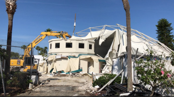 Demolition of existing structure begins for Cruise Terminal 3 at Port Canaveral (Photo: Canaveral Port Authority) 