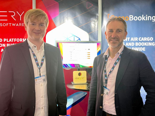 Vitaly Smilianets, Awery Aviation Software Chief Executive Officer, pictured left and Tristan Koch, Chief Commercial Officer, Awery Aviation Software, pictured right, are attending the Dubai Air Show this week, visit stand 271.