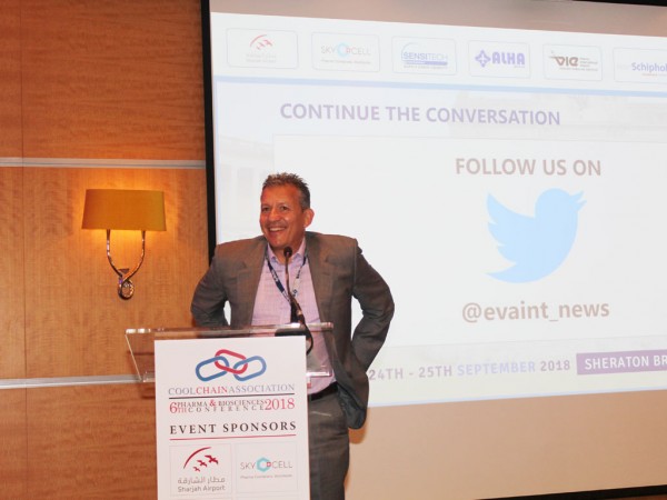he Cool Chain Association (CCA) is placing the spotlight on collaborative solutions for a final fix in the pharma chain with a focus on innovation and data sharing at its 7th Pharma and Biosciences Conference in Paris, France, in September 2019. Pictured is Stavros Evangelakakis, Head of Global Healthcare, Cargolux and Chairman, Cool Chain Association.