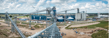Louis Dreyfus Commodities LLC’s flagship Mississippi River export facility at the Port of Greater Baton Rouge features a grain elevator capable of annually handling as many as 5 million metric tons of grains and oilseeds.