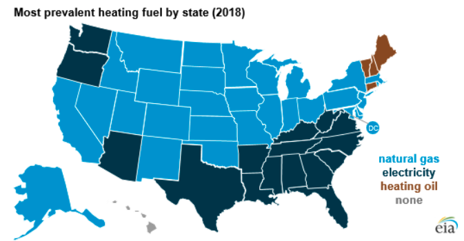 Source: U.S. Energy Information Administration, based on Census Bureau American Community Survey 2018