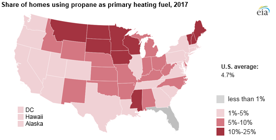 Source: U.S. Energy Information Administration, based on U.S. Census Bureau American Community Survey 2017