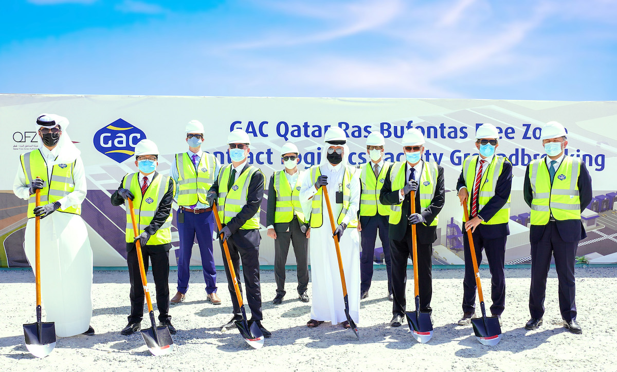 (Front row) From left: Mr. Sultan Al-Kuwari, Associate Director, Corporate Planning, Executive Office – QFZA; Mr. Lim Meng Hui, Chief Executive Officer – QFZA; H.E. Mr. Anders Bengtcén, Swedish Ambassador to the State of Qatar; Mr. Fahad Zainal, A-Chief Zones Operating Officer, Chief Corporate Support Officer, Corporate Services – QFZA; Mr. Björn Engblom, Executive Chairman & Trustee, GAC Group; Mr. Daniel Nordberg, General Manager, GAC Qatar; Mr. Ismail Tahboub, Group CEO, ACEC Group. (Second row) From left: Mr. John Gould, Head of Logistics, Maritime and Aerospace – QFZA; Mr. Wisam Matouk, Client Relations Manager – QFZA; Mr. Fredrik Nyström, Group Vice President, Middle East, GAC.