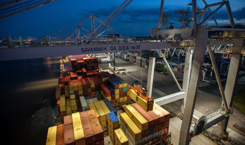 More than 335,000 twenty-foot equivalent container units crossed the docks at the Port of Savannah in April. The GPA is investing in four new ship-to-shore cranes and other infrastructure improvements to handle growing cargo volumes.
