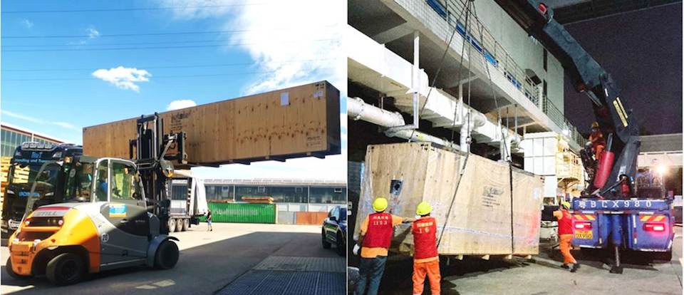 Dimerco coordinated to pick up and unload the oversized cargo in Hirschhorn, Germany and Shenzhen, China.