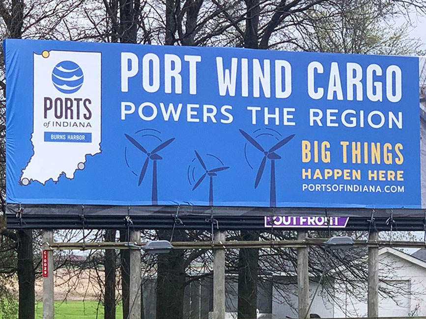 Ports of Indiana-Burns Harbor billboard