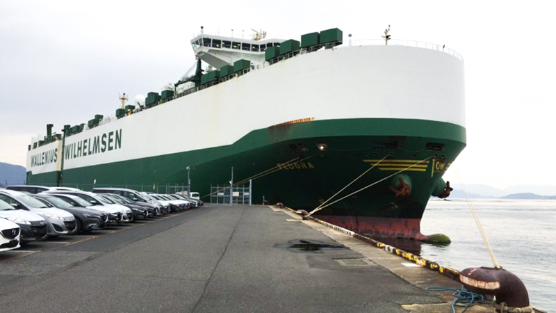 M/V Fedora, with a length of 227.8 metres, would have been unable to make this port call in the past as the maximum length overall allowed (LOA) in Hiroshima port was previously limited to 200 metres. 