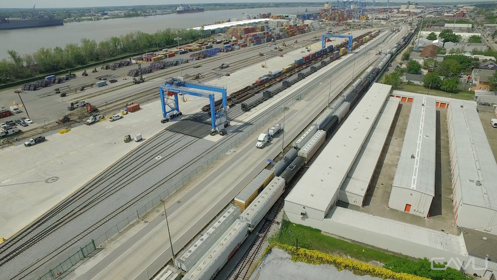 Intermodal terminal at Port of New Orleans