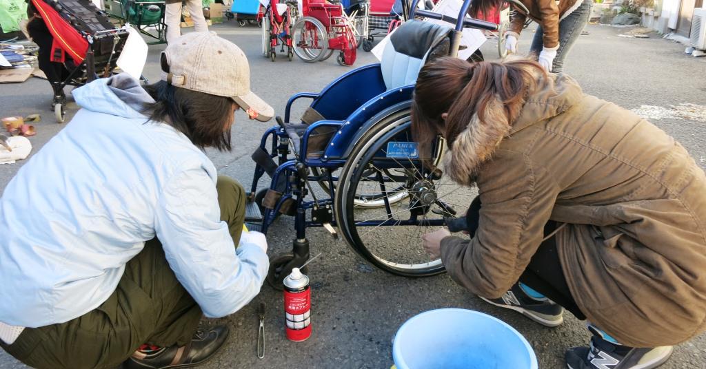 The NPO servicing wheelchairs in Japan