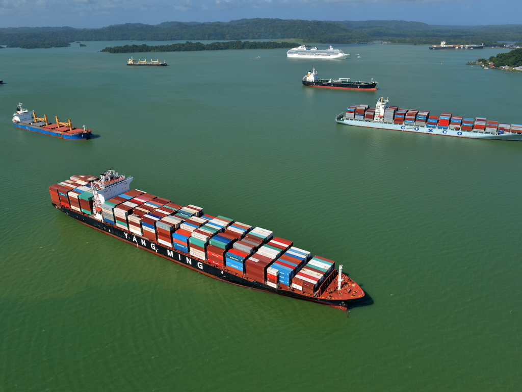 One of the transits through the Panama Canal