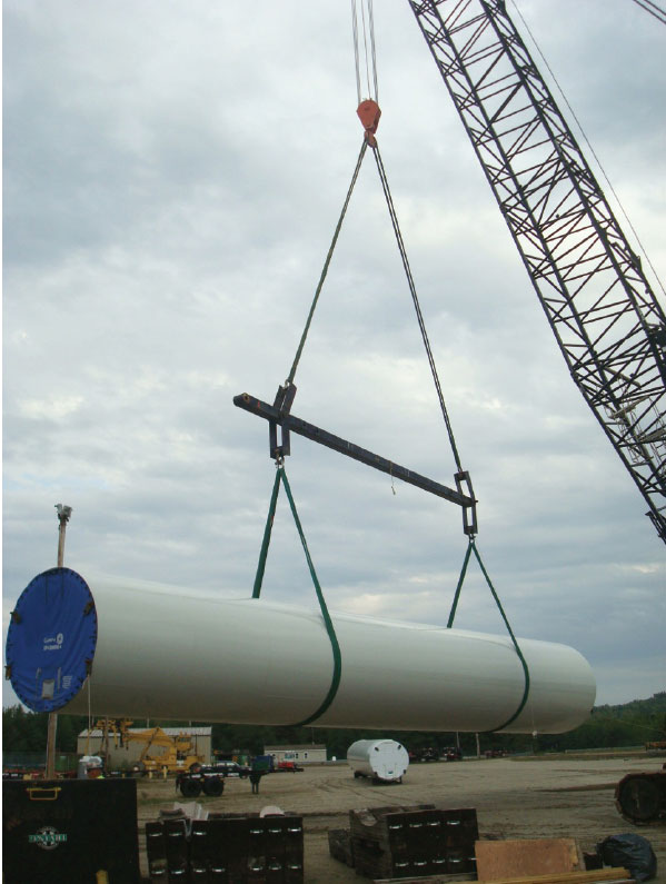 Parts headed for Spruce Mountain wind project in Woodstock, ME.