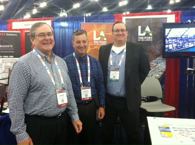 Left: Jeff Culbertson, VP Sales - Penn Terminals Middle: Patrick McTaggert, COO - Penn Terminals Right: Chris Chase, Cargo Marketing Manager - Port of Los Angeles 