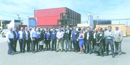 Participants at Harbor Freight Transport's tour and seminar