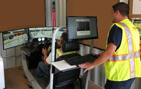 Ports America's Port Newark Auto Terminal New Mobile Ro-Ro Operations Labor Training Simulator, 