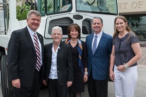 Executive Director Roger Guenther, EPA Administrator Gina McCarthy, Port Commission Chairman Janiece Longoria, Jack Steele, Houston Galveston Area Council and Dr. Elena Craft, Environmental Defense Fund