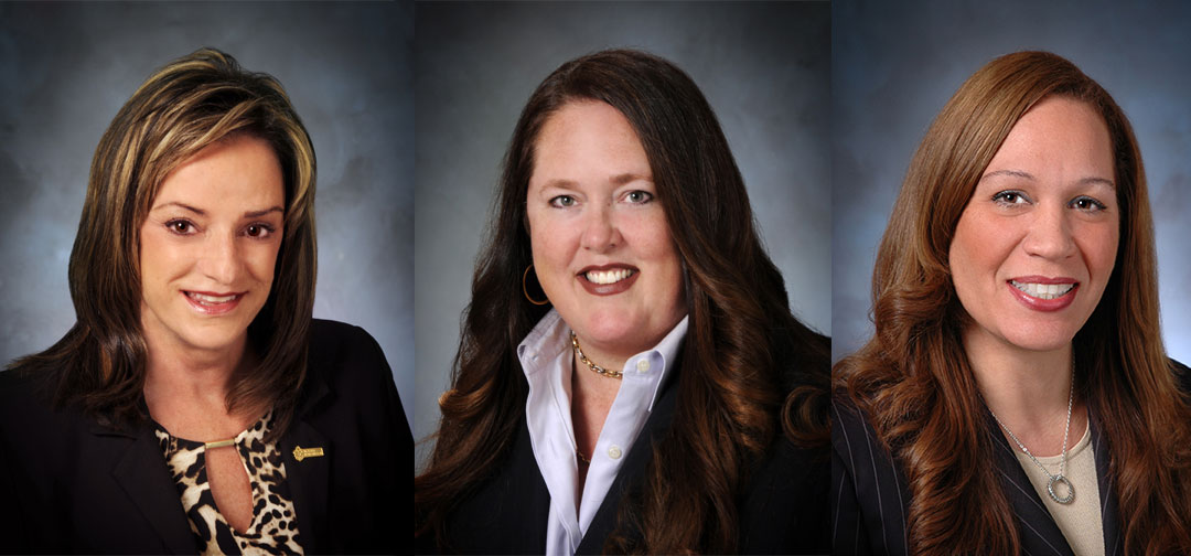 From left: Lou Anne Bynum, Tracy Egoscue and Lori Ann Guzmán.