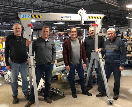 Pictured (left to right): Equipment Corps’ Mike Tobola, account manager; Mike Orzel, vice president; Luke Habza, account manager; Dave Kisel, account manager; and Tim Bedard, owner.