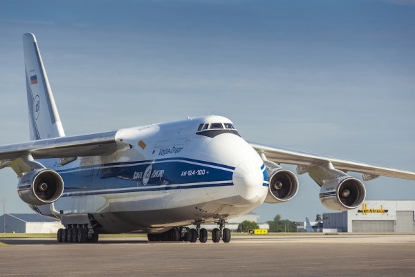 Another satellite delivery onboard one of Volga-Dnepr Airlines' An-124-100 freighters 
