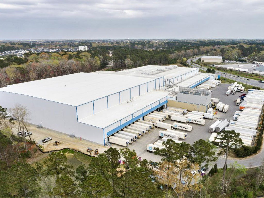Lineage Logistics' newly expanded facility in Charleston County brings more cold storage solutions to the market for importers and exporters. (Photo/Josh Corrigan/Ellis Creek Photography)