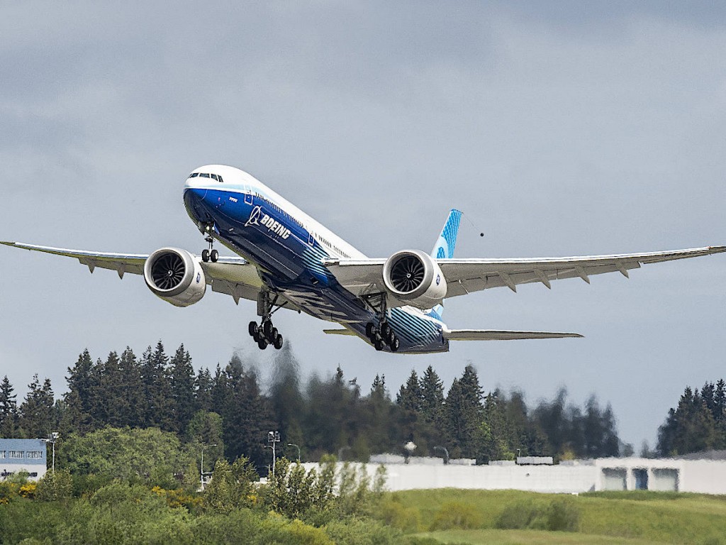 Second Boeing 777X takes flight
