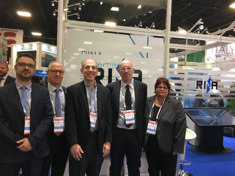 Representatives from ShipServ and IB's InfoSHIP at Seatrade Cruise Global, Fort Lauderdale
