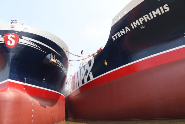 Stena Imperator with her sister Stena Imprimis side by side