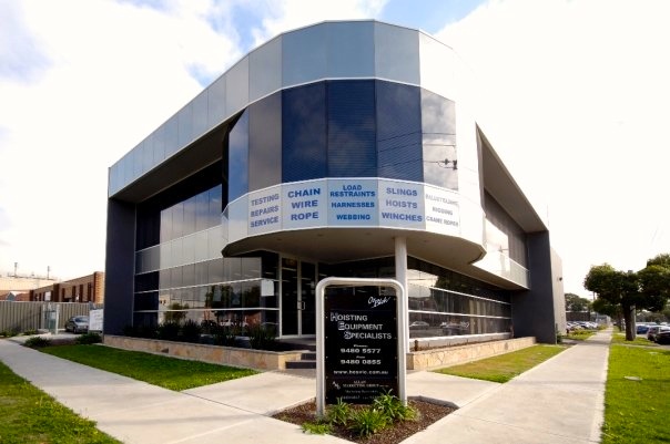 Hoisting Equipment Specialists (Vic) Pty Ltd head office in Melbourne, Victoria.