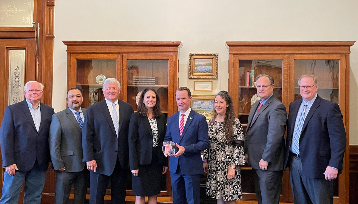 TPA member port directors traveled to the State Capitol to honor Speaker Phelan with the 2021 Port Person of the Year Award.