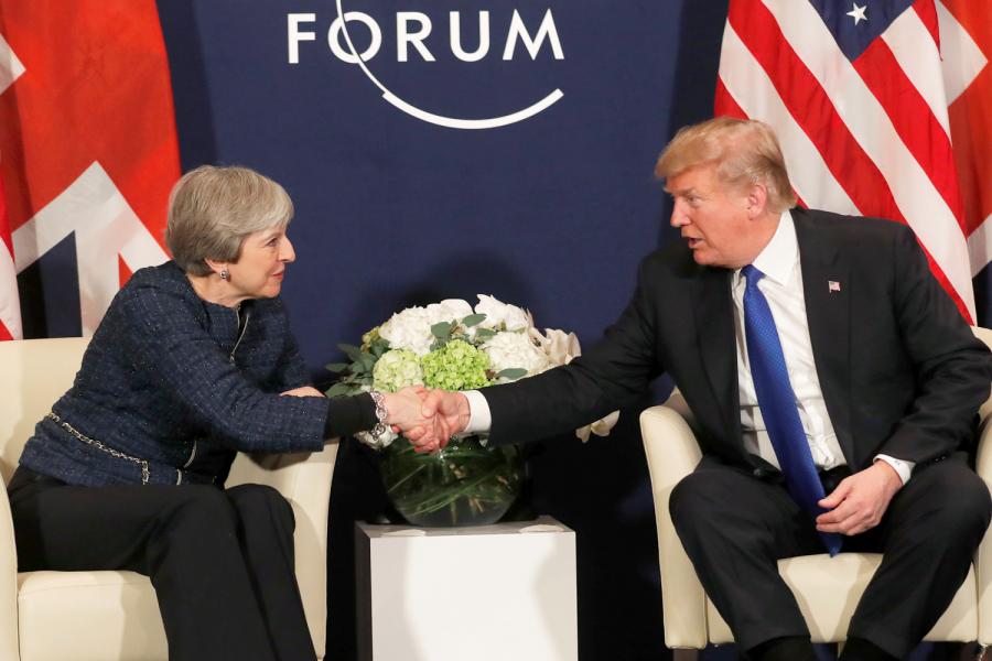 Trump and British Prime Minister Theresa May reaffirmed the special relationship between the two countries.